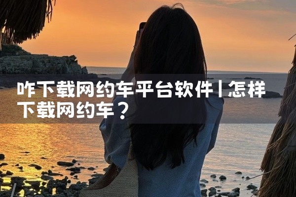 咋下载网约车平台软件