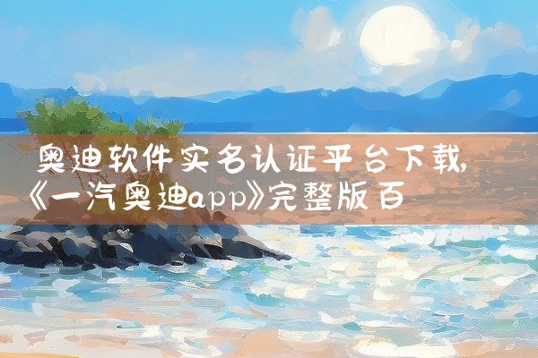 奥迪软件实名认证平台下载