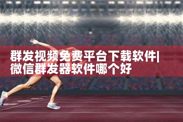 群发视频免费平台下载软件